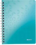Leitz Caiet cu spirala A5, 80 file, dictando, turcoaz, LEITZ WOW (LZ46390051)