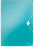 Leitz Mapa plastic cu elastic, A4, turcoaz, LEITZ WOW (LZ45990051)