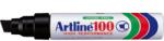 ARTLINE Marker permanent, varf tesit 7-12 mm, negru, ARTLINE 100 (EK-100-BK)