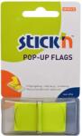 STICK'N Film index autoadeziv 45x25 mm, 50 file/set, cu dispenser, galben, STICK'N (HO-26010)