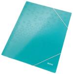 Leitz Mapa de carton, cu elastic, A4, turcoaz, LEITZ WOW (LZ39820051)