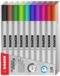 Kores Marker whiteboard slim, varf rotund 1-2mm, 10 culori/set, KORES (KO22841)