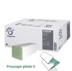 Papernet Prosoape de hartie pliate in V, 1 strat, verzi, 23×24.5 cm, 250 buc/pachet, 416609 PAPERNET (PC416609)