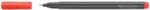 Faber-Castell Liner 0.4 mm, rosu, Grip FABER-CASTELL (FC151621)