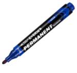 Deli Marker permanent, varf 2.5mm, albastru, DELI U216 (DLEU216-BL)