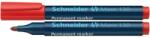 Schneider Marker permanent, varf 3mm, rosu, SCHNEIDER Maxx 130 (S-113002)