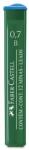 Faber-Castell Mine creion mecanic Polymer 0, 7 mm B, 12 buc/set, FABER-CASTELL (FC521701)