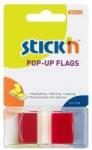STICK'N Film index adeziv 45x25mm, 50 file/set, cu dispencer, rosu, STICK'N (HO-26021)