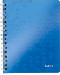 Leitz Caiet cu spirala A5, 80 file, matematica, albastru, LEITZ WOW (LZ46410036)