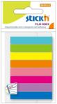 STICK'N Stick index plastic transparent color, 45x8 mm, 8x20 file/set, STICK'N (HO-21401)