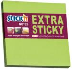 STICK'N Notes autoadeziv extra-sticky 76x76 mm, 90 file, verde, STICK'N Neon (HO-21672)