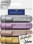 Faber-Castell Textmarker metalizat, varf tesit 1-5 mm, 4 buc/set, FABER-CASTELL (FC254674)