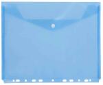 D. RECT Mapa plastic, cu buton si perforatii, A4, albastru, D. RECT (110545)