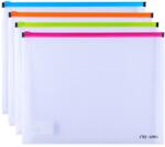 Deli Mapa plastic, cu burduf, A4, transparent, DELI MESH (DLE38975)