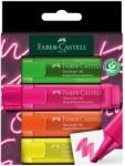 Faber-Castell Textmarker, varf tesit 1-5 mm, 4 buc/set, superfluorescent, FABER-CASTELL (FC254600)