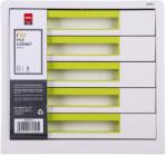 Deli Suport cu sertare, plastic, cu 5 sertare, verde, DELI Rio (DLEZ01053)