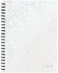 Leitz Caiet cu spirala A4, 80 file, dictando, alb, LEITZ WOW (LZ46370001)
