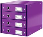 LEITZ Suport cu sertare, carton, cu 4 sertare, mov, LEITZ Click & Store WOW (L-60490062) - gooffice Dulap arhivare