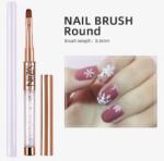  NiiZA műkörmös ecset #10 zselé kerek 8, 5mm