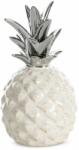 Eurofirany Darla ananász kerámia figura Krémszín/ezüst 9x9x16 cm