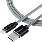 TACTICAL Aramid extra erős USB-A/Lightning MFi 1m - Szürke