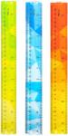 Deli Rigla 30 cm multicolora, flexibila, DELI (13990)