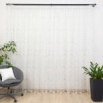 Hiko Perdea nesifonabila ivoire brodata Hiko Dots Silver 150x214cm, cu rejansa (10006265)