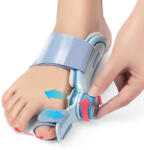 Tech Love Corector de Monturi Dublu Tech Love cu Buton si Atele Reglabile pentru Hallux Valgus, Albastru (EA-TLBLUE055)