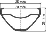 DT Swiss M 1900 Spline Boost MTB 29 Sram XD 12x148 hátsó kerék 2022 (W0M1900TEDRSA18983)