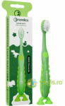 Nordics Periuta de Dinti Premium pentru Copii 6090 Filamente, Super Soft, Verde