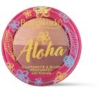 Bottega Verde - Pudra dubla, iluminant si blush, pentru fata cu ulei de monoi, nuante de roz - Aloha, 5 G
