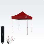 BRIMO Összecsukható alumínium értékesítési pavilon falak nélkül | BRIMO Exclusive Alu 2x2m - falak nélkül - Piros