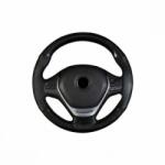 Alemarauto Husa volan cu ac si ata imitatie piele si carbon marime M (ALM 131123-3)