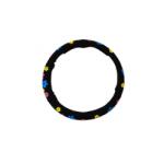 Alemarauto Husa volan model catifea si flori marime M (ALM 131223-3)