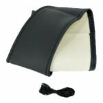 Alemarauto â€‹Husa volan imitatie piele cu ac si ata culoare negru marime XXL (ALM 231120-1)