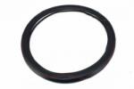 Alemarauto Husa volan imitatie piele negru cusatura rosie marime M (ALM 140921-4)