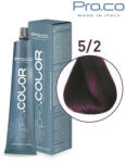 Pro.co Vopsea de par profesionala PRO. COLOR 100 ml - Pro. Co - 5/2 CASTANIU DESCHIS VIOLET