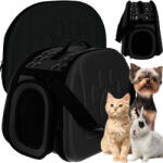 Purlov Kényelmes kutya / macska hordozótáska, fekete