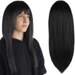 Soulima Hosszú fekete színű női paróka, 67 cm - mardon