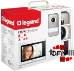 Legrand 2 vezetékes EASYKIT Essential videó kaputelefon szett: színes videó (7''), bővíthető 1 lakásos, adapterrel, fehér, Legrand 367910 (367910) - onvill