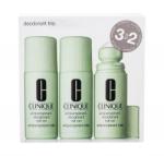 Clinique Deodorant Trio set cadou Antiperspirant-Deodorant Roll-On 3x 75 ml pentru femei