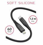 SWISSTEN Adatkábel Puha Szilikon Usb-c / Lightning 1, 2 M 60w Fekete (71535010)