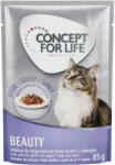 Concept for Life 48x85g Concept for Life Beauty - szószban nedves macskatáp rendlívüli árengedménnyel