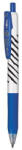 Zebra Zseléstoll, 0, 33 mm, nyomógombos, csíkos test, ZEBRA Sarasa Clip, kék (TZ48292)