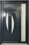  Lucca antracit színű műanyag bejárati ajtó nyitható oldallal (pp279) - pepita - 229 900 Ft