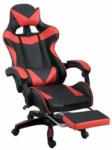 Mercaton RACING PRO X Gamer szék lábtartóval, piros-fekete (MCT-ZT-56942)