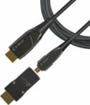 TECHLY Micro HDMI / HDMI - HDMI 2.0 Optikai Kábel 20m - Fekete (ICOC-HDMI-HY2D-020)