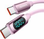 Toocki TXCTT1 USB-C apa - USB-C apa 2.0 Adat és töltő kábel - Rózsaszín (2m) (TXCTT1- XX04-P2)