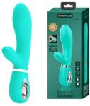 Pretty Love Vibrator Iepuras Thomas, 7 Moduri Vibratii, Silicon, USB, Verde, 20.5 cm Vibrator
