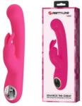 Pretty Love Vibrator Iepuras Lamar, 10 Moduri Vibratii, Ecran LED, Silicon, USB, Roz, 22 cm Vibrator